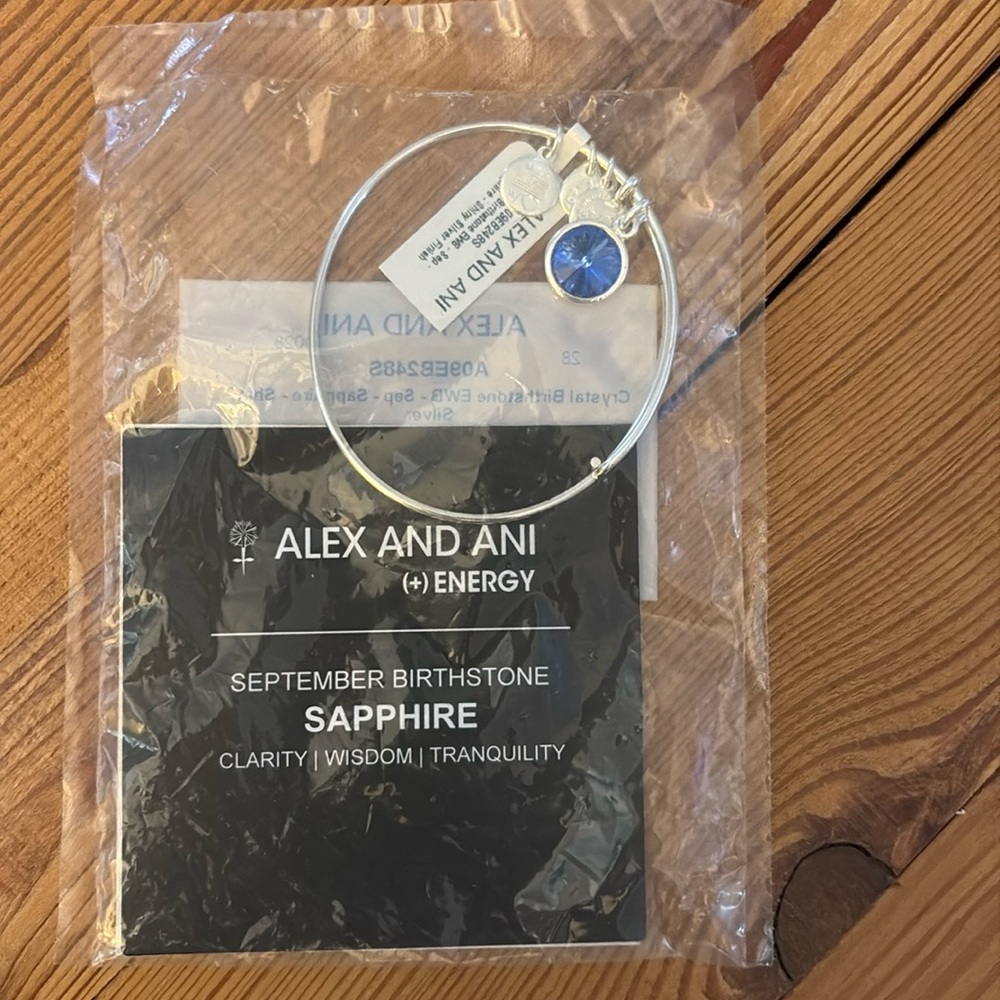 Alex and Ani September birthstone bracelet